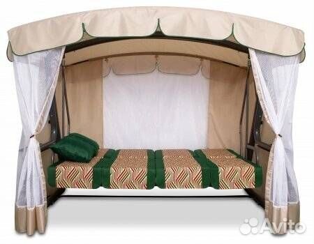 Садовые качели эдем премиум 76 Зеленые