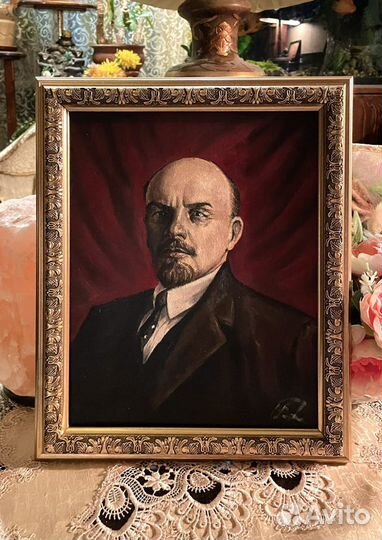 Портрет Ленина масло