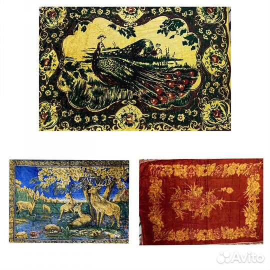 Ковёр плюшевый, покрывало, СССР