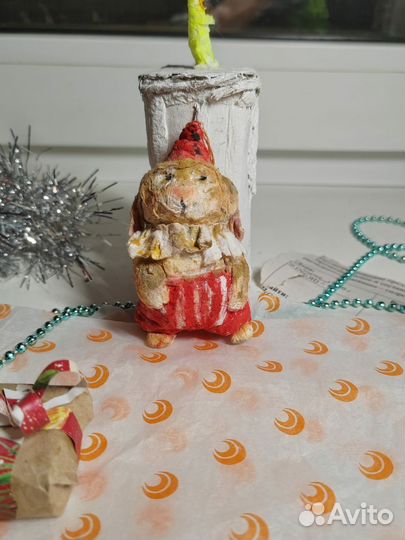 Ёлочная игрушка,Рождественский Кролик