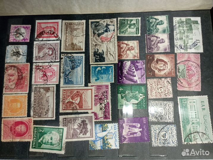 Альбом со старыми почтовыми марками