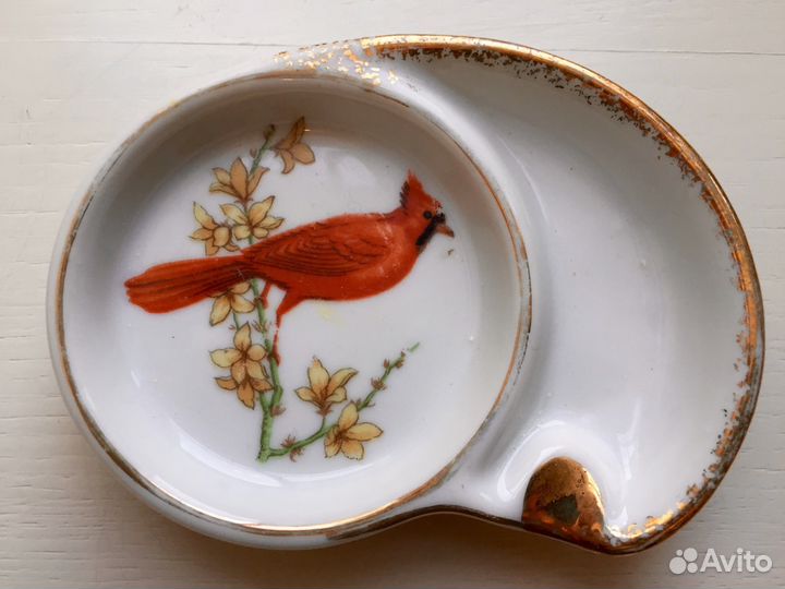 Набор из 4 винтажных пепельниц-подставок, Япония