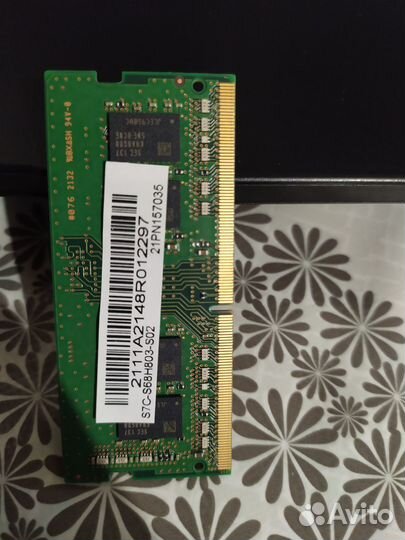Ram ddr4 8GB частота 3200