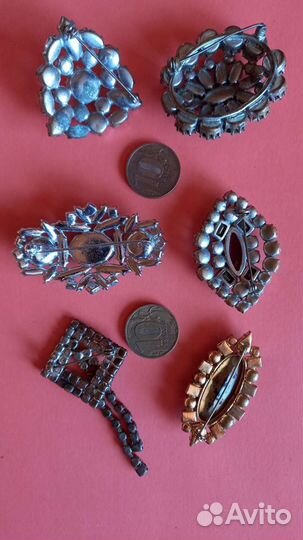Коллекция винтажных брошей(одним лотом)