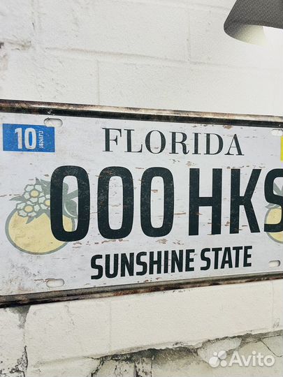 Сувенирный автономер 000 HKS Florida