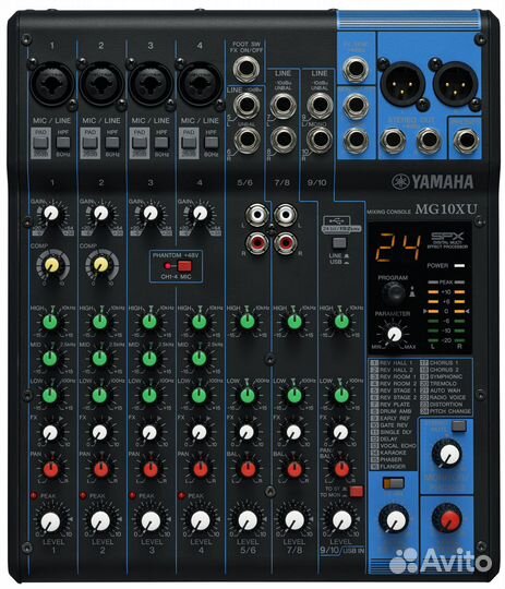 Микшерный пульт yamaha MG10XU