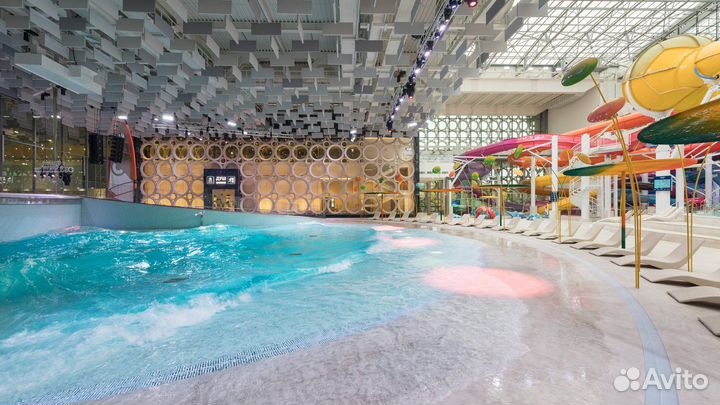 Посещение Аквапарк Лужники выходные 120 мин взросл