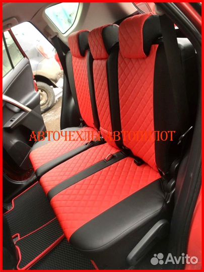 Чехлы Автопилот Toyota Rav4 4 из экокожи Ромб