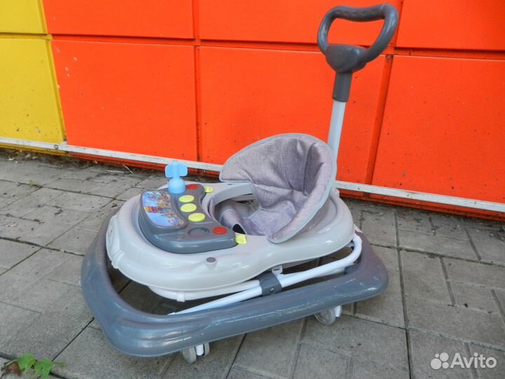 Ходунки детские,регулируются,серый цвет,Лёгкие