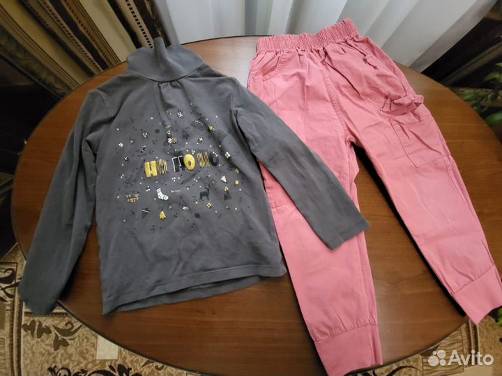 Пакетик фирменных вещей на девочку, 104-110