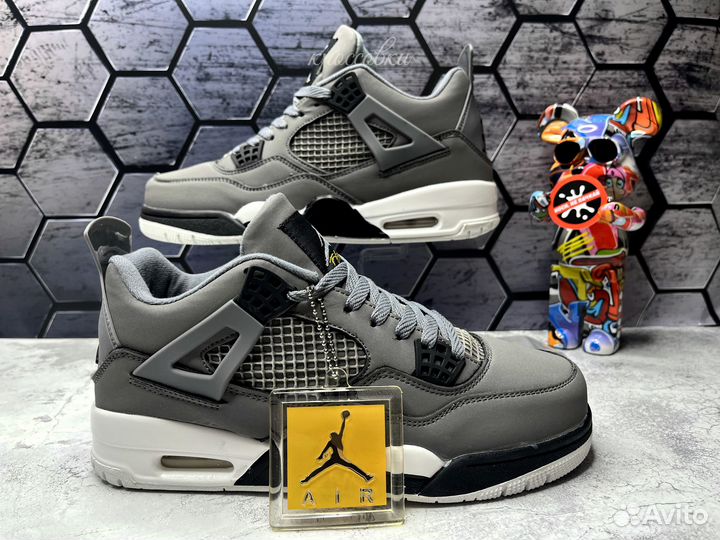 Кроссовки Nike Jordan 4 серые