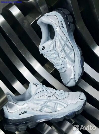 Кроссовки asics gel nyc серые оригинал