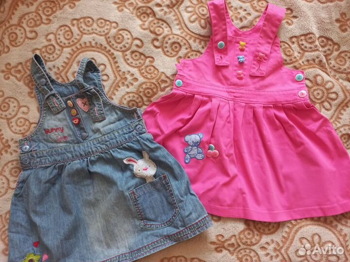 Сарафанчики для девочки 80-86