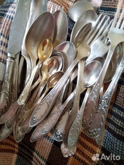 Столовые приборы мельхиор мнц СССР