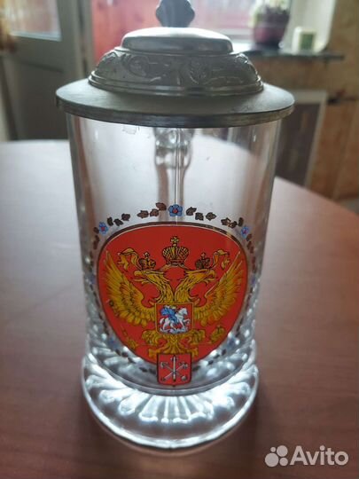 Пивная кружка с крышкой