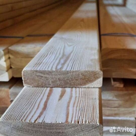 Палубная доска гладкая вельвет лиственница Прима