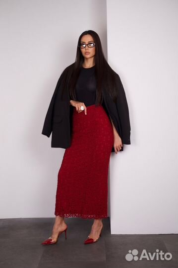 Гипюровая женская юбка