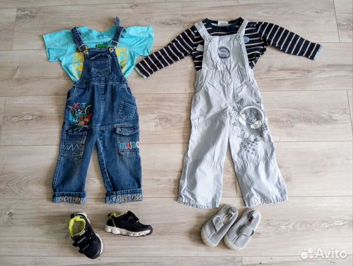 Пакет вещей и обуви для мальчика 86 92