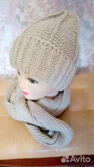 Комплект шапочка шарф