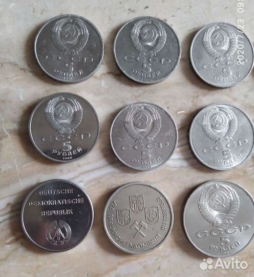 Юбилейные рубли СССР монеты