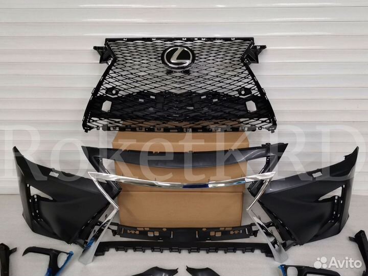 Обвес + фары Lexus rx с 2010-15 г стиль 2016 г