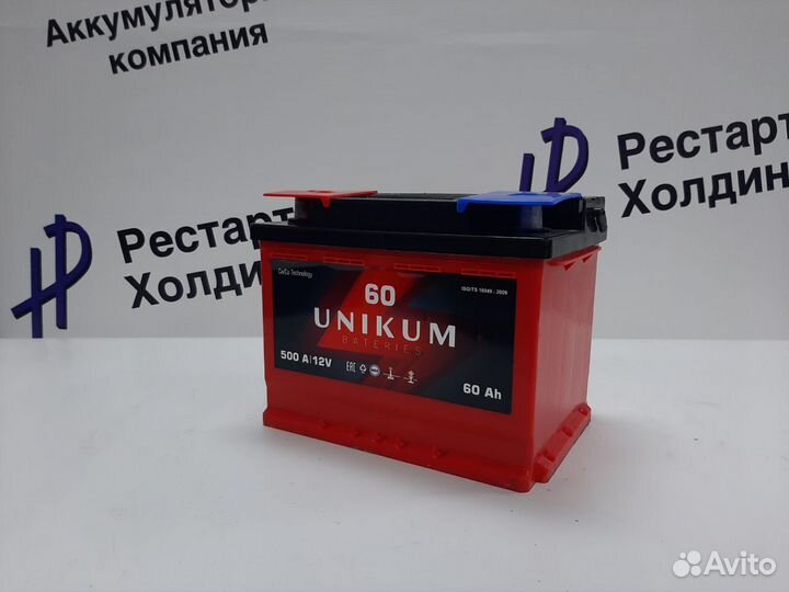 Аккумулятор Unikum 60 Ah 500 А
