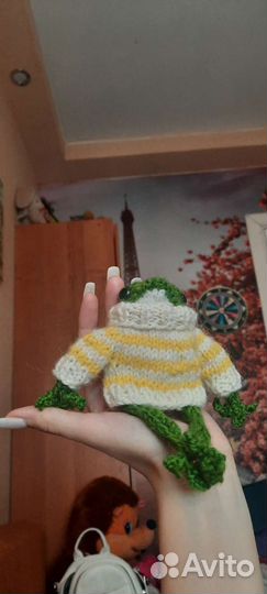 Вязаная лягушка