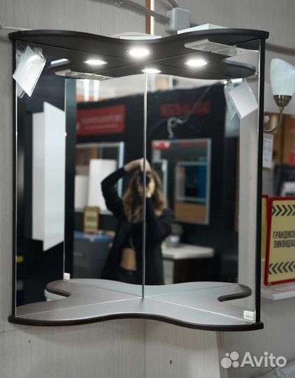 Зеркало Francesca Империя 65 угловое венге