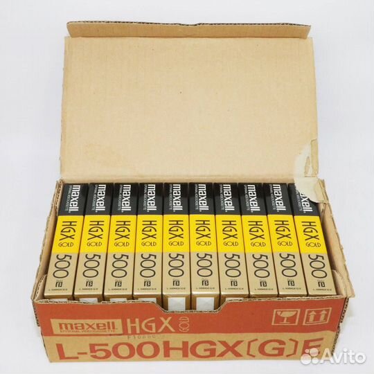 Видеокассеты maxell beta HGX gold L-500HGX