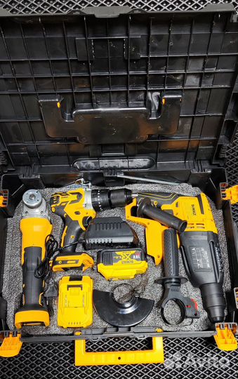 Набор 3в1 Dewalt Перфоратор +ушм+шуруповерт