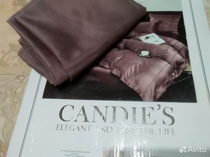 Комплект постельного белья евро сатин