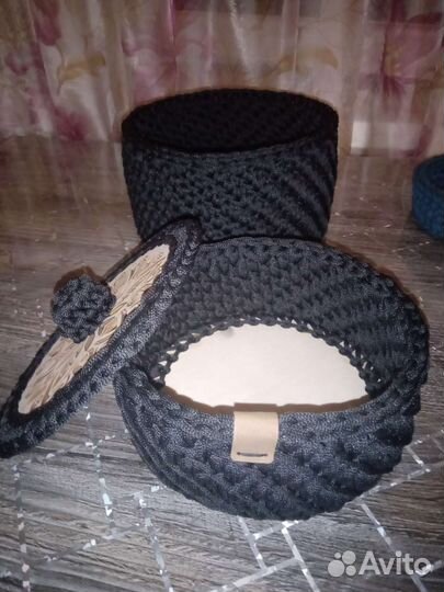 Корзинка вязанная крючком