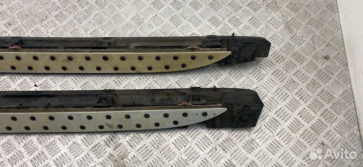 Накладка на порог наружная (комплект), BMW X3 E83 рестайлинг 2008