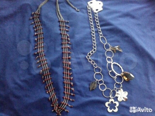 Бижутерия, бусы Золотой песок,серьги