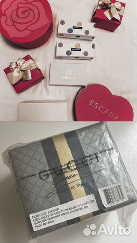 До17.07 Коробка gucci, escada, dolce gabanna