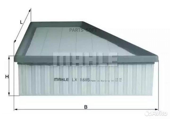 Mahle LX1885 Фильтр воздушный