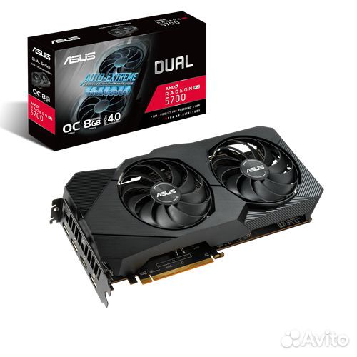 Видеокарта Asus Radeon RX 5700 Dual Evo OC 8Gb