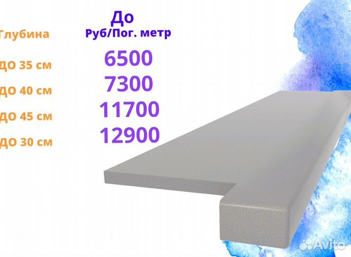 Подоконник из акрилового камня