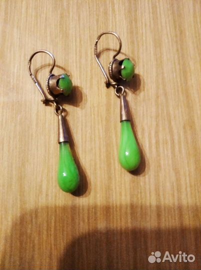 Серьги серебро 875, СССР