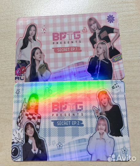 Голографические карты Блэк пинк групповые