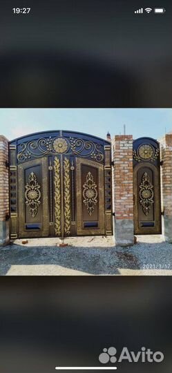 Ворота кованые