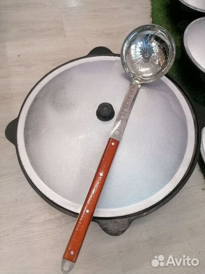 Казан 22л. Узбекский чугун.толстостенный+печь