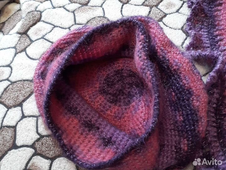 Комплект шапка и шарф женский