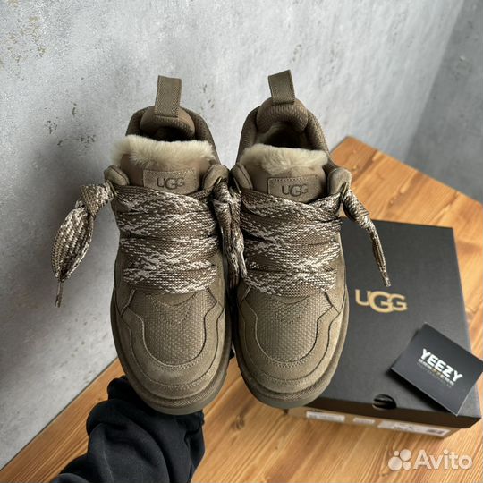 Кроссовки с мехом Ugg Lowmel Sneaker Hickory