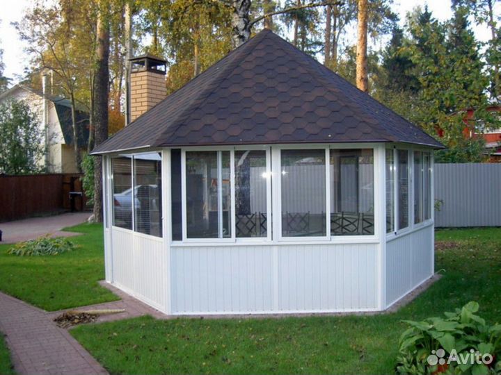 Остекление веранды раздвижное