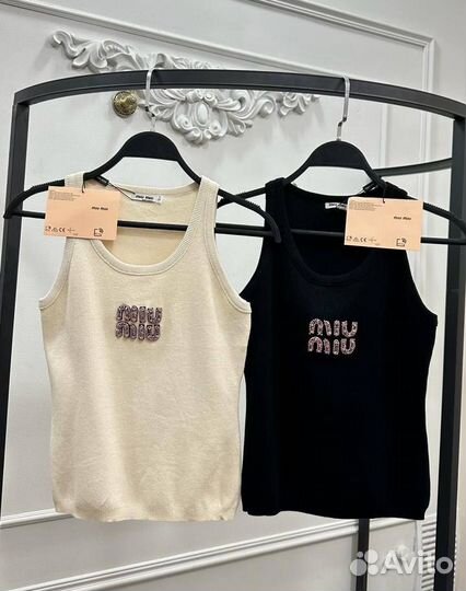 Стильная майка Miu Miu