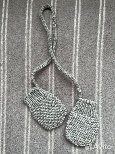 Вязанные Варежки для детей до года