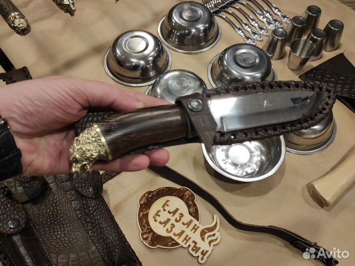 Набор шампуров премиум класса медведь