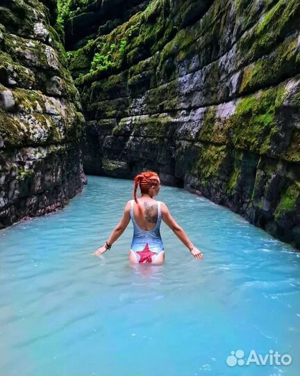 Самый большой каньон Абхазии, купание в Гагре