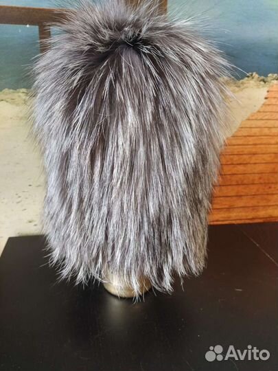 Шапка из чернобурки новая